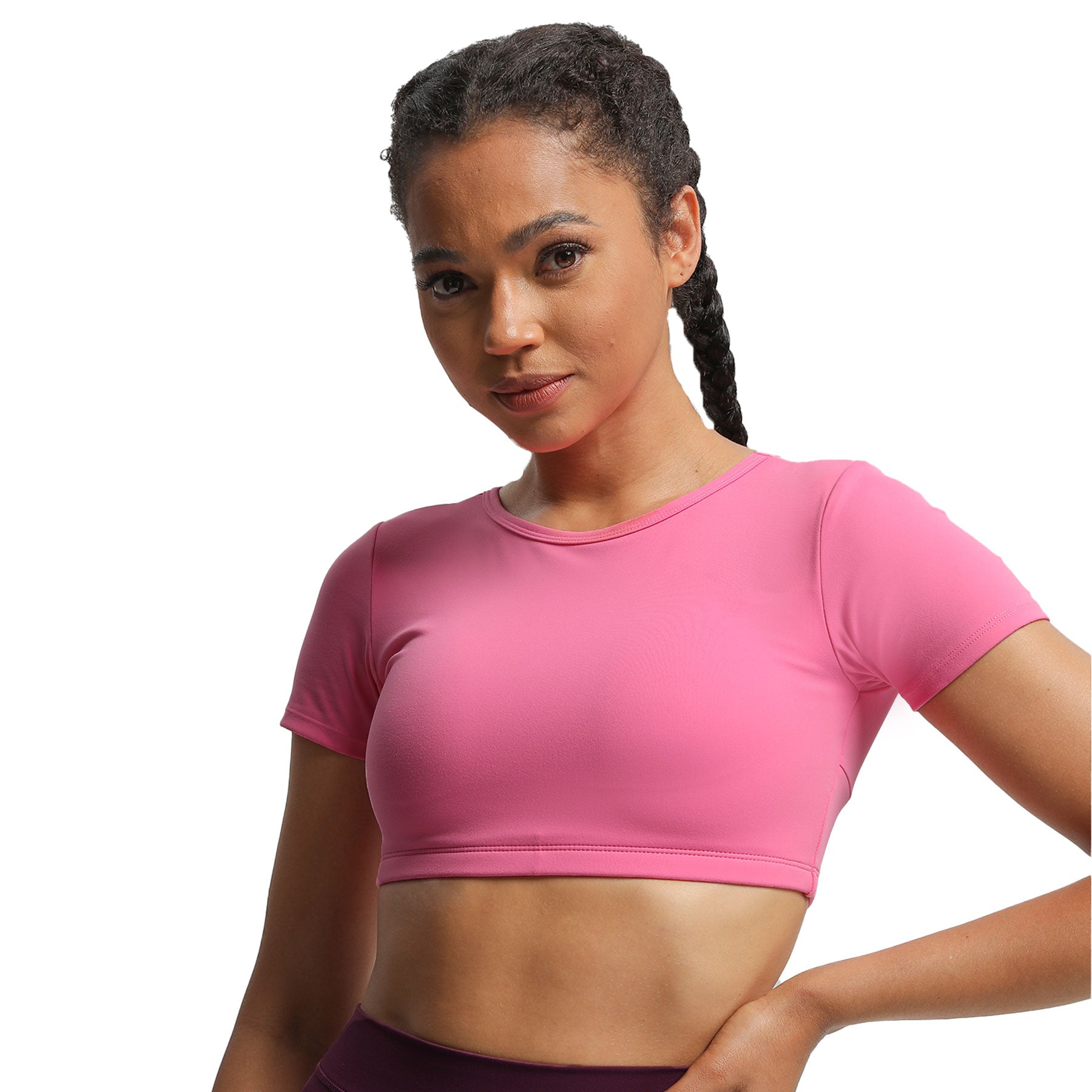 Aoxjox "Clarissa" Crop Top Short Sleeve