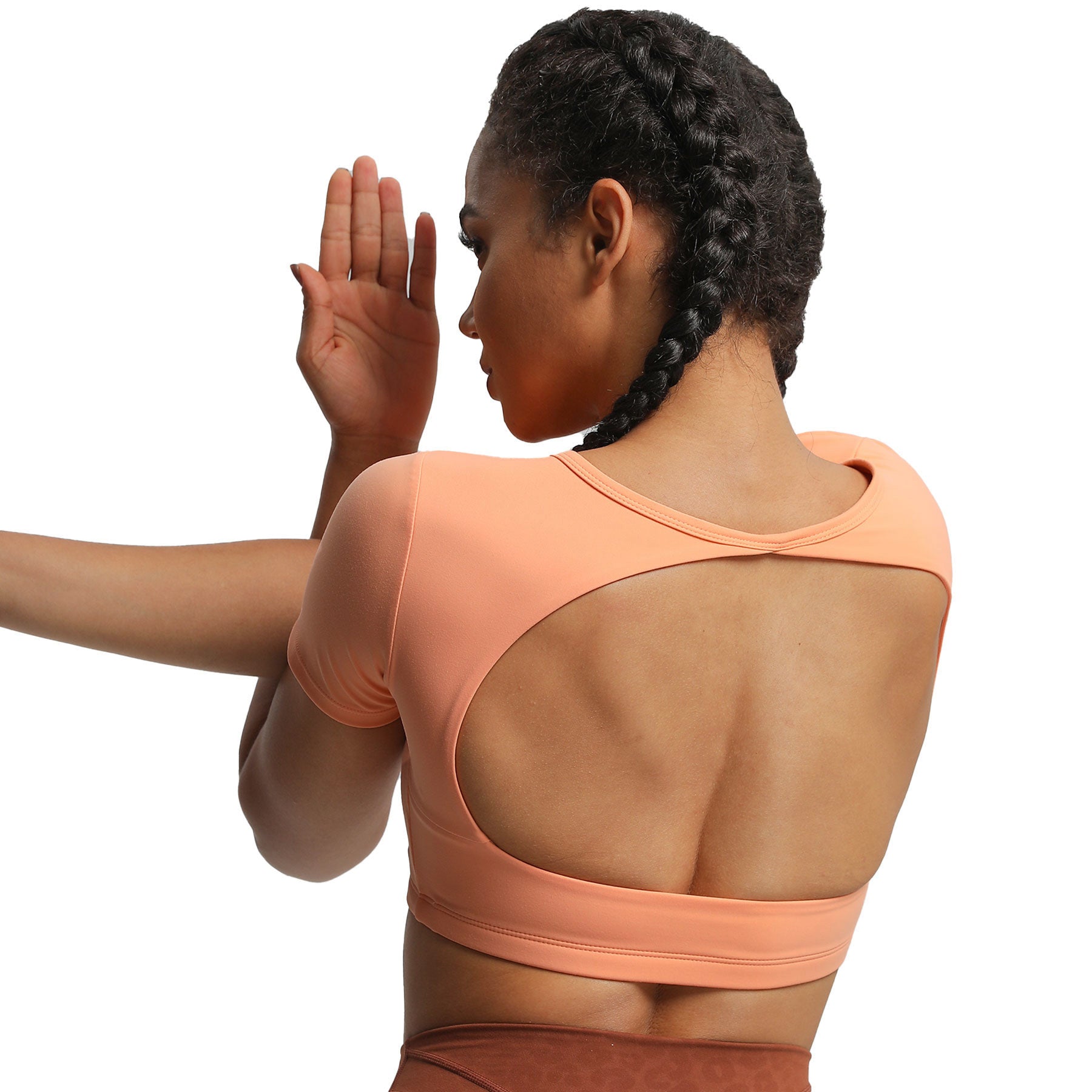 Aoxjox "Clarissa" Crop Top Short Sleeve