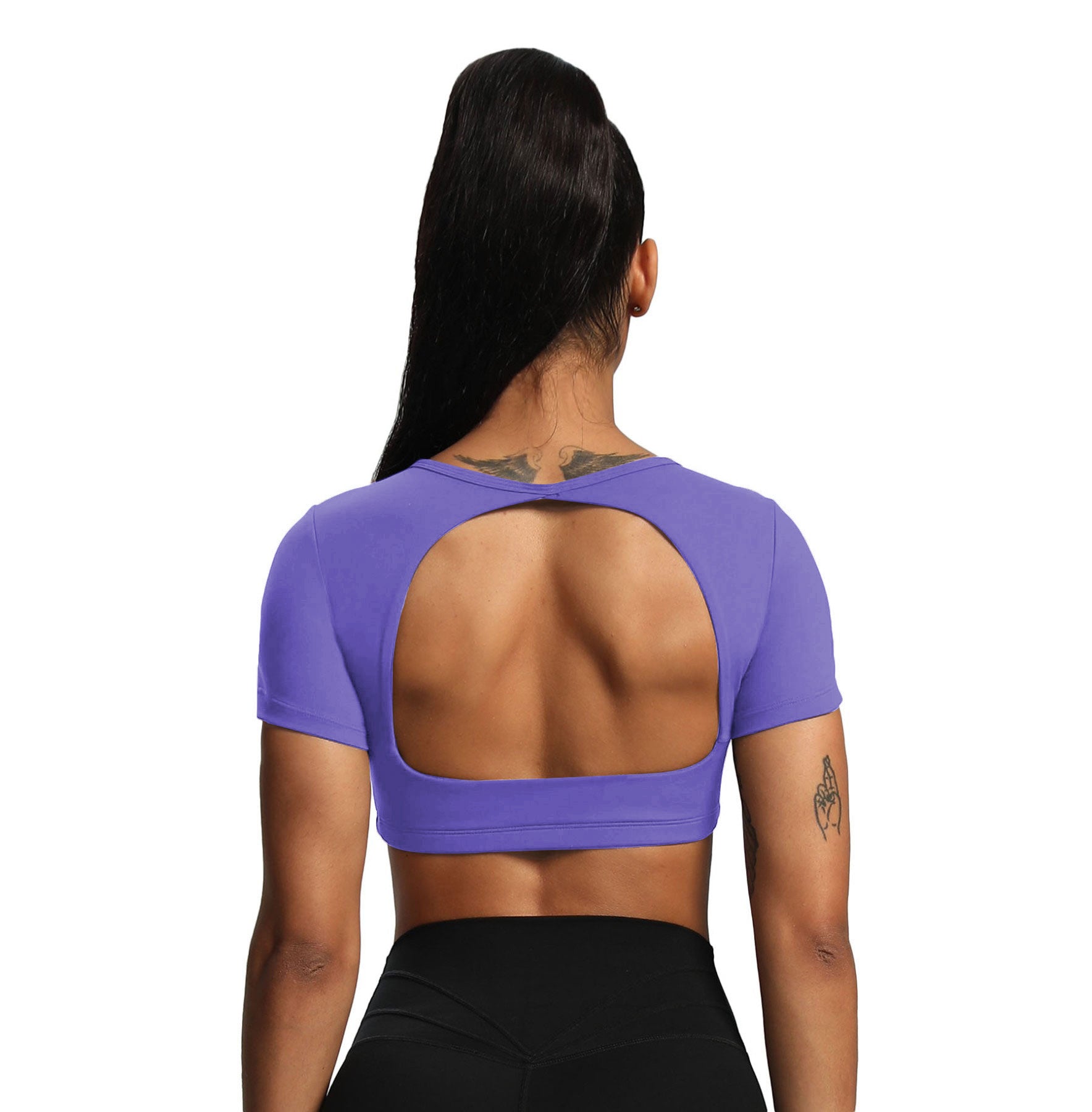 Aoxjox "Clarissa" Crop Top Short Sleeve