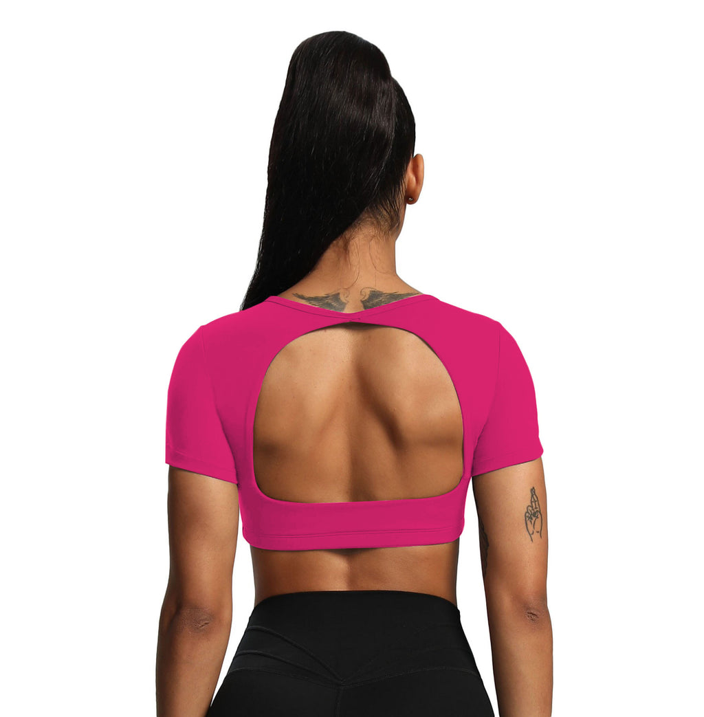 Aoxjox "Clarissa" Crop Top Short Sleeve