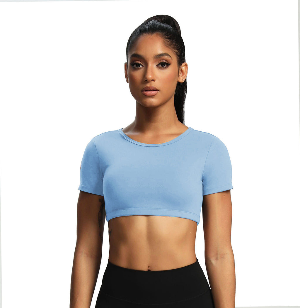 Aoxjox "Clarissa" Crop Top Short Sleeve