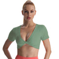 Aoxjox "Deep V Short Sleeve" Crop