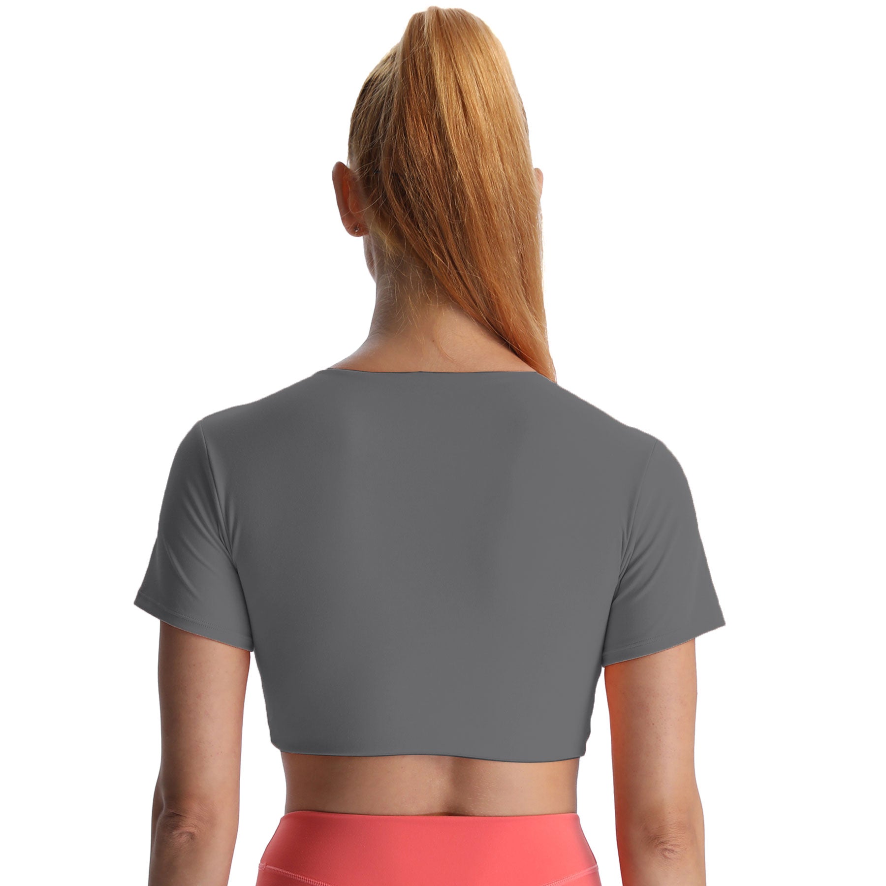 Aoxjox "Deep V Short Sleeve" Crop