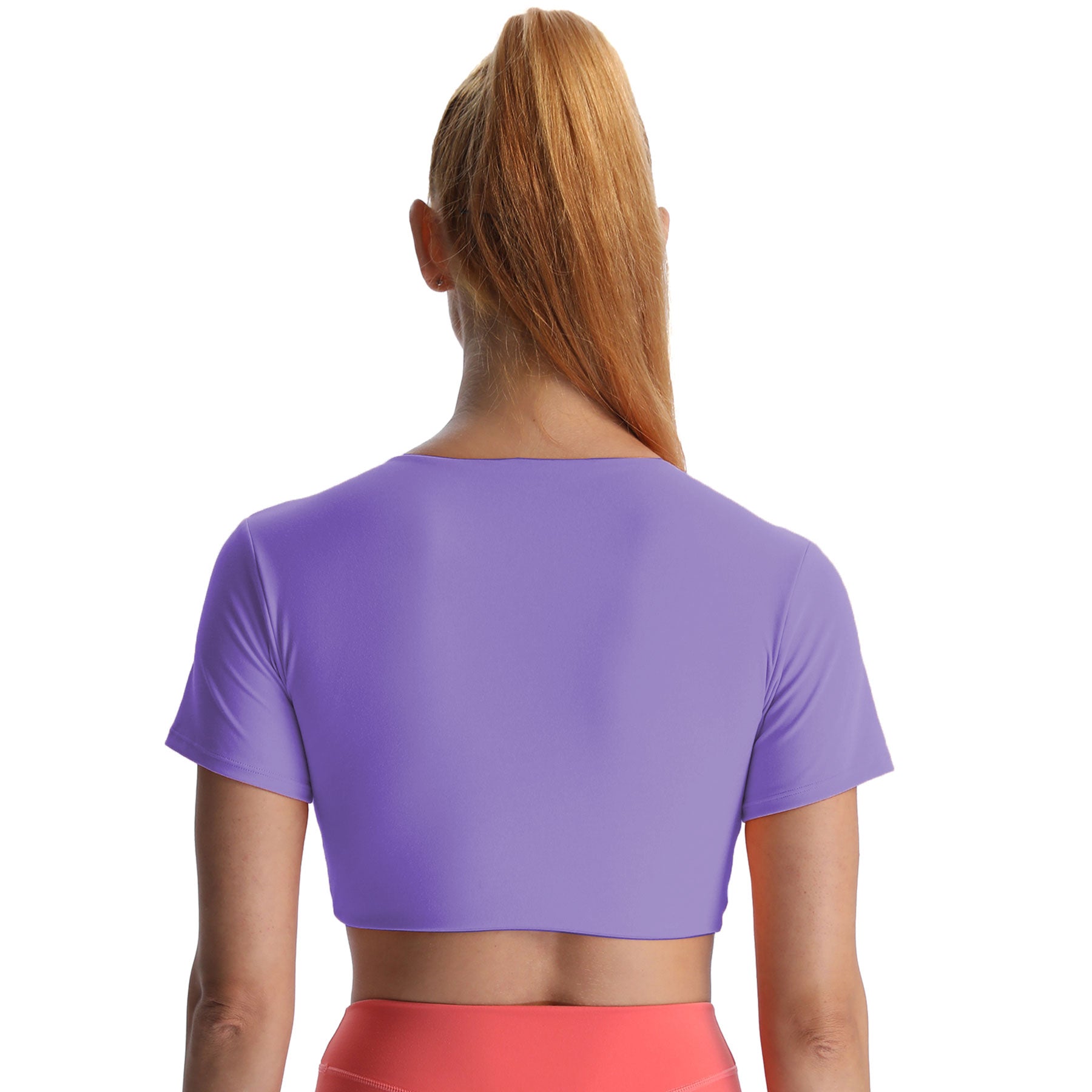 Aoxjox "Deep V Short Sleeve" Crop