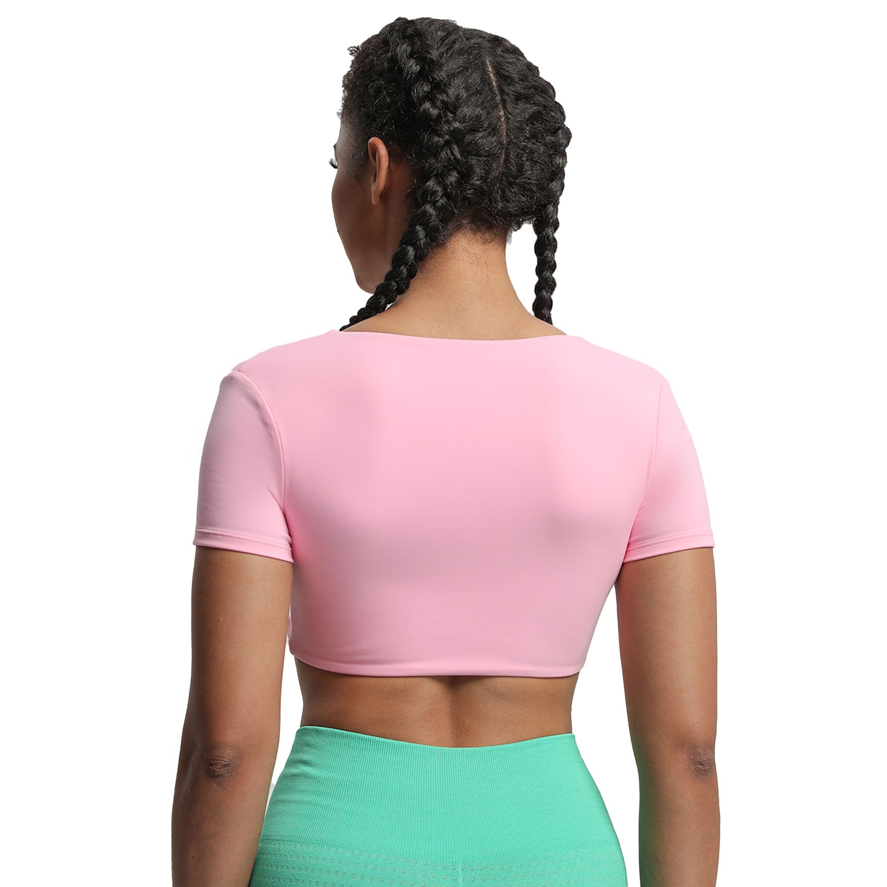 Aoxjox "Deep V Short Sleeve" Crop