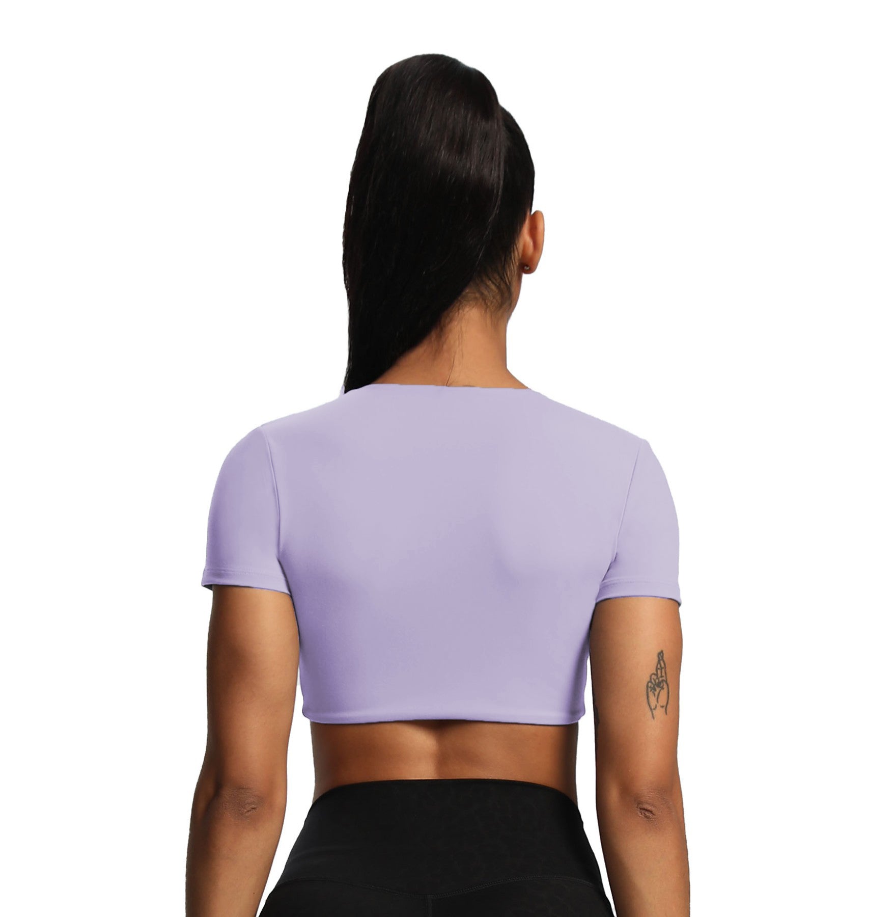 Aoxjox "Deep V Short Sleeve" Crop