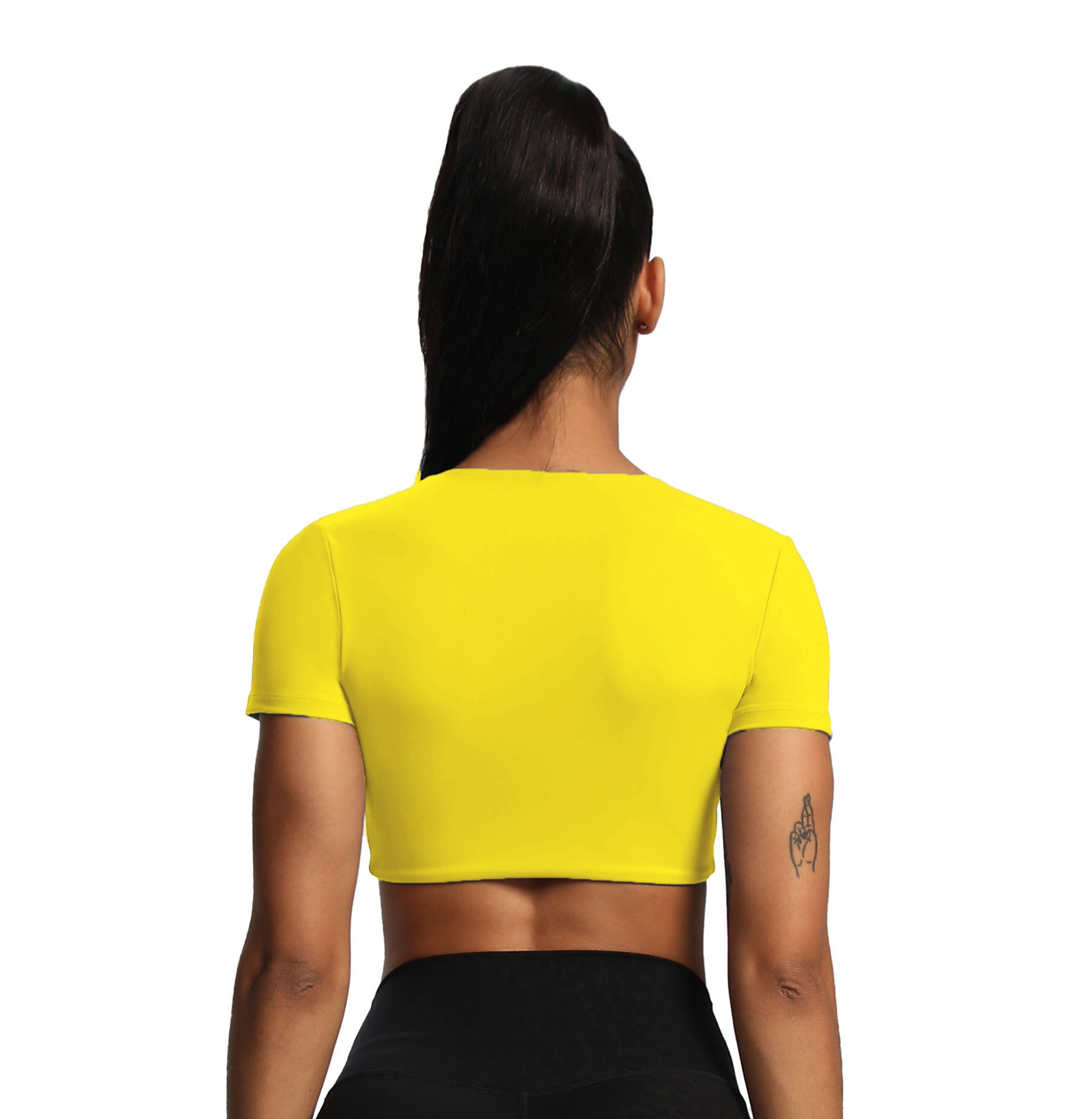 Aoxjox "Deep V Short Sleeve" Crop