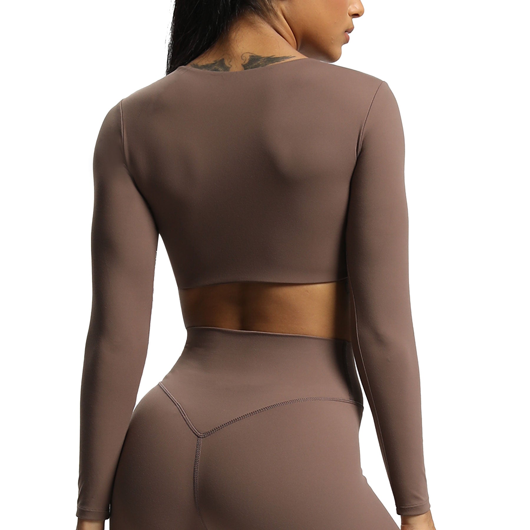Aoxjox Betty Ruched Long-Sleeved Top
