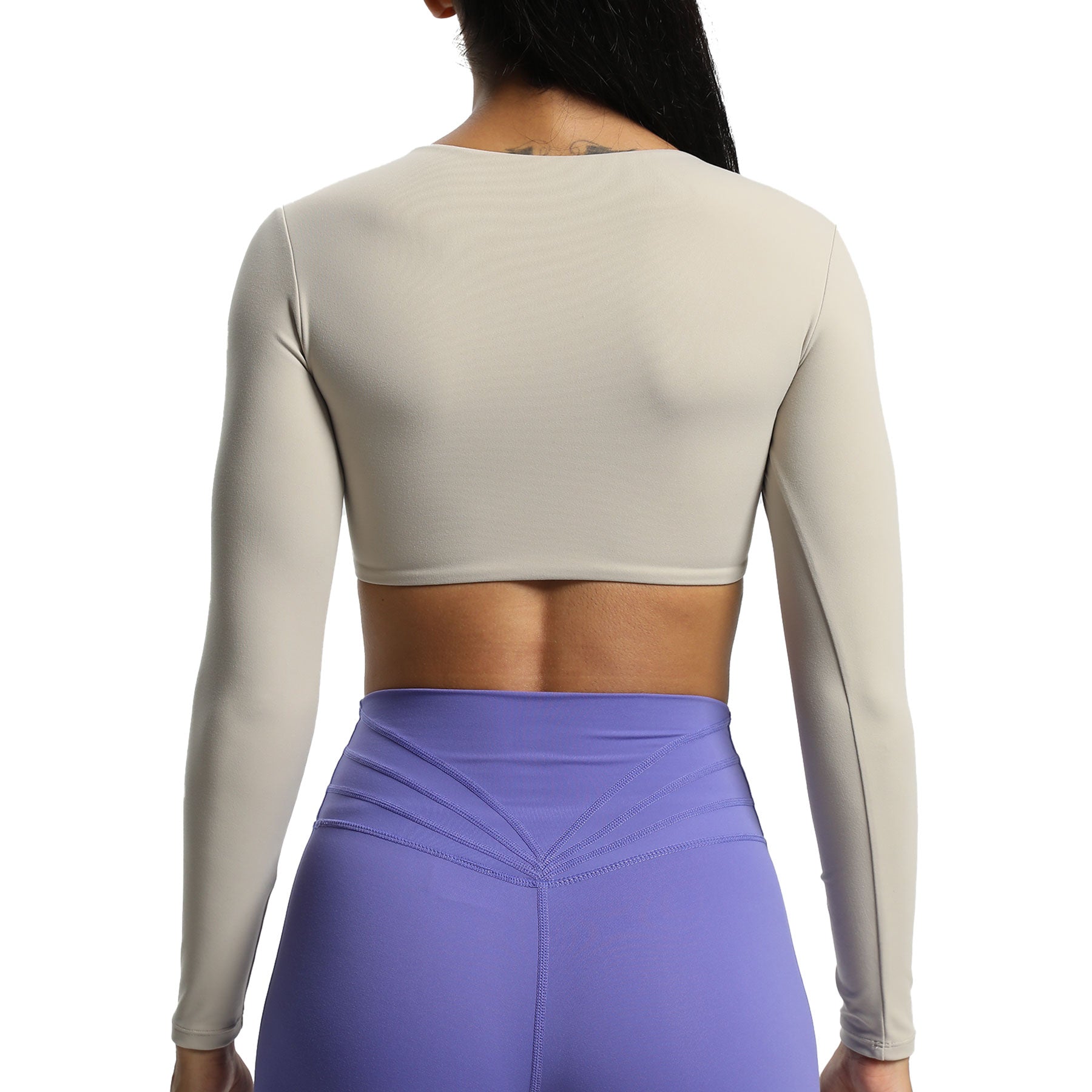 Aoxjox Betty Ruched Long-Sleeved Top