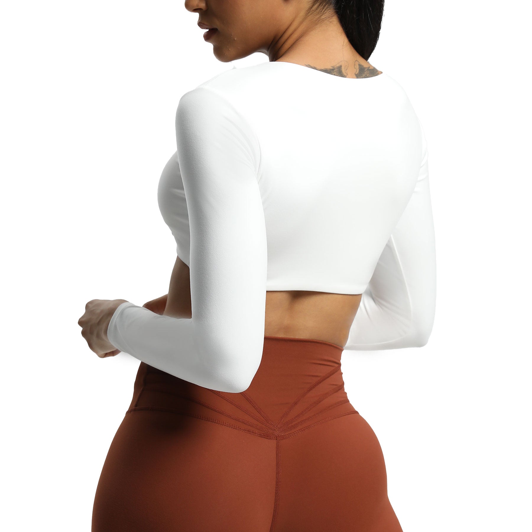 Aoxjox Betty Ruched Long-Sleeved Top
