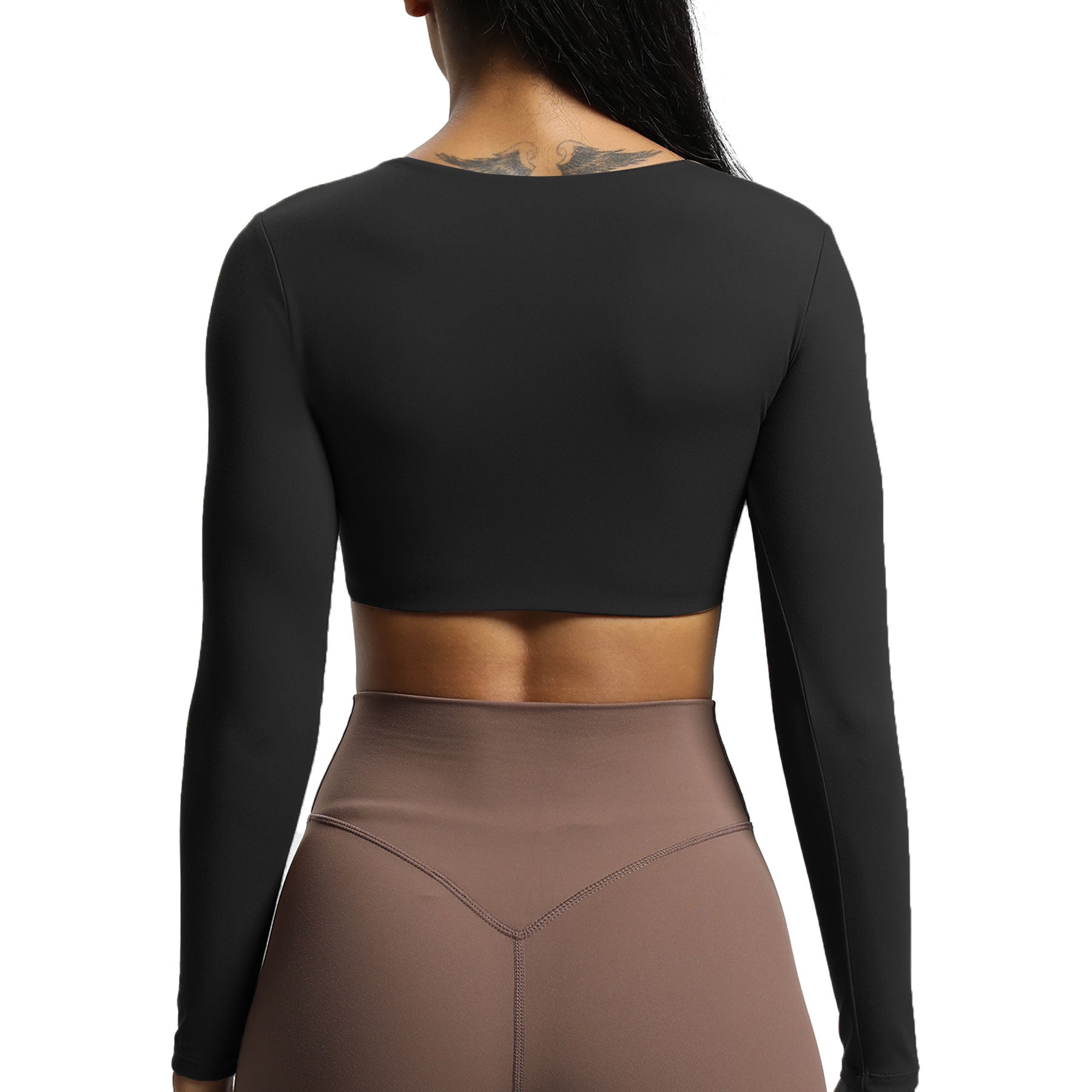 Aoxjox Betty Ruched Long-Sleeved Top