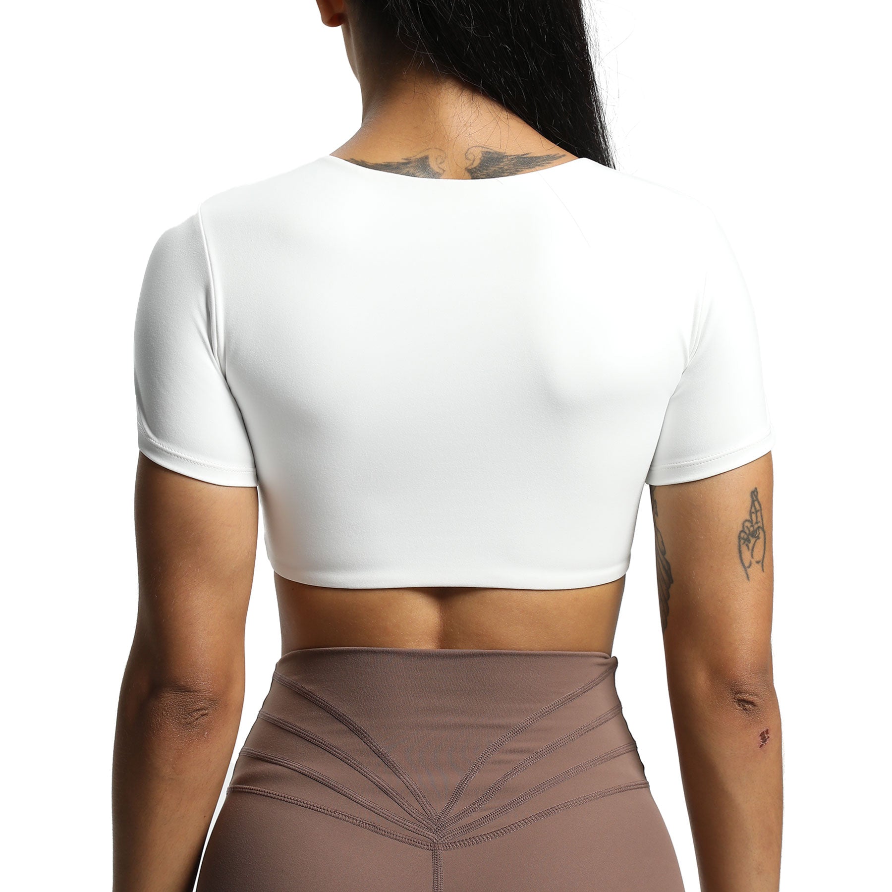 Aoxjox Betty Ruched Short Sleeve Top