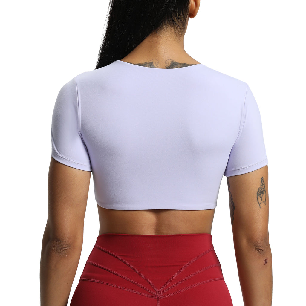 Aoxjox Betty Ruched Short Sleeve Top