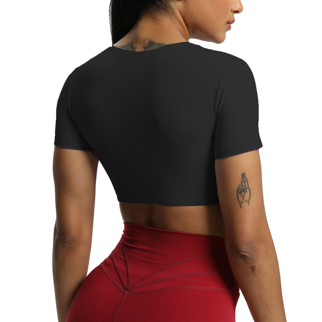 Aoxjox Betty Ruched Short Sleeve Top