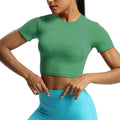 Aoxjox Short Sleeve Classic Cropped T-Shirt