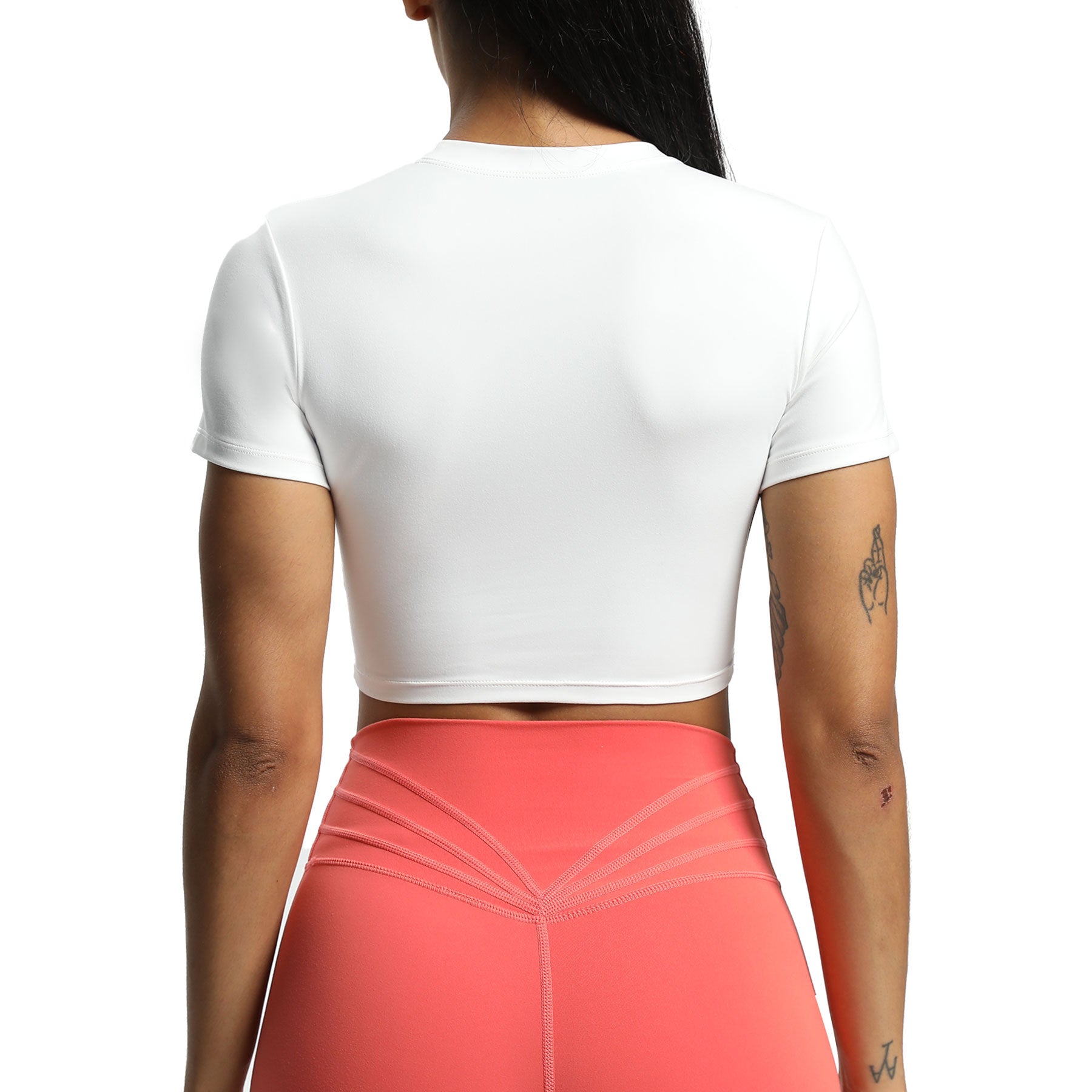Aoxjox Short Sleeve Classic Cropped T-Shirt