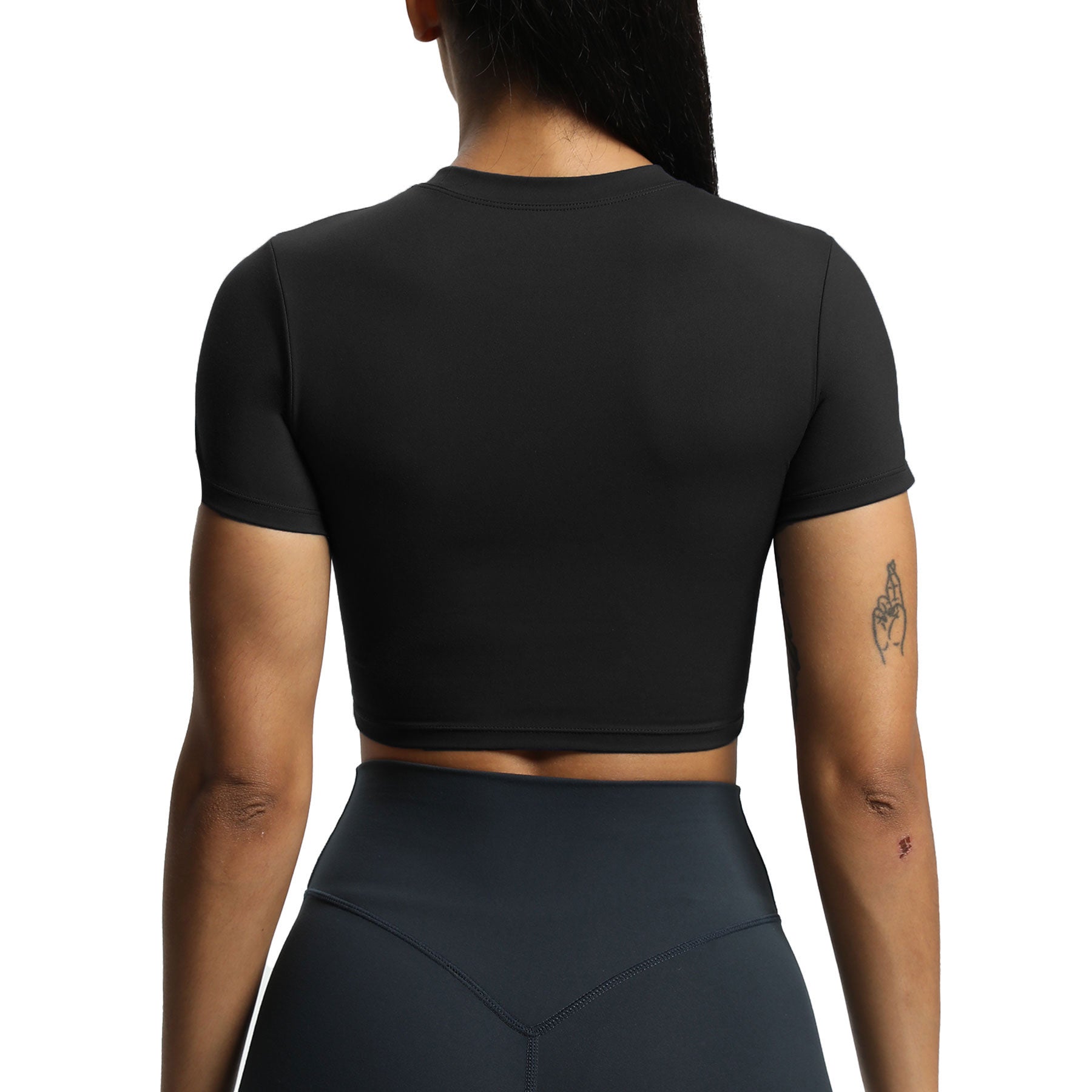 Aoxjox Short Sleeve Classic Cropped T-Shirt