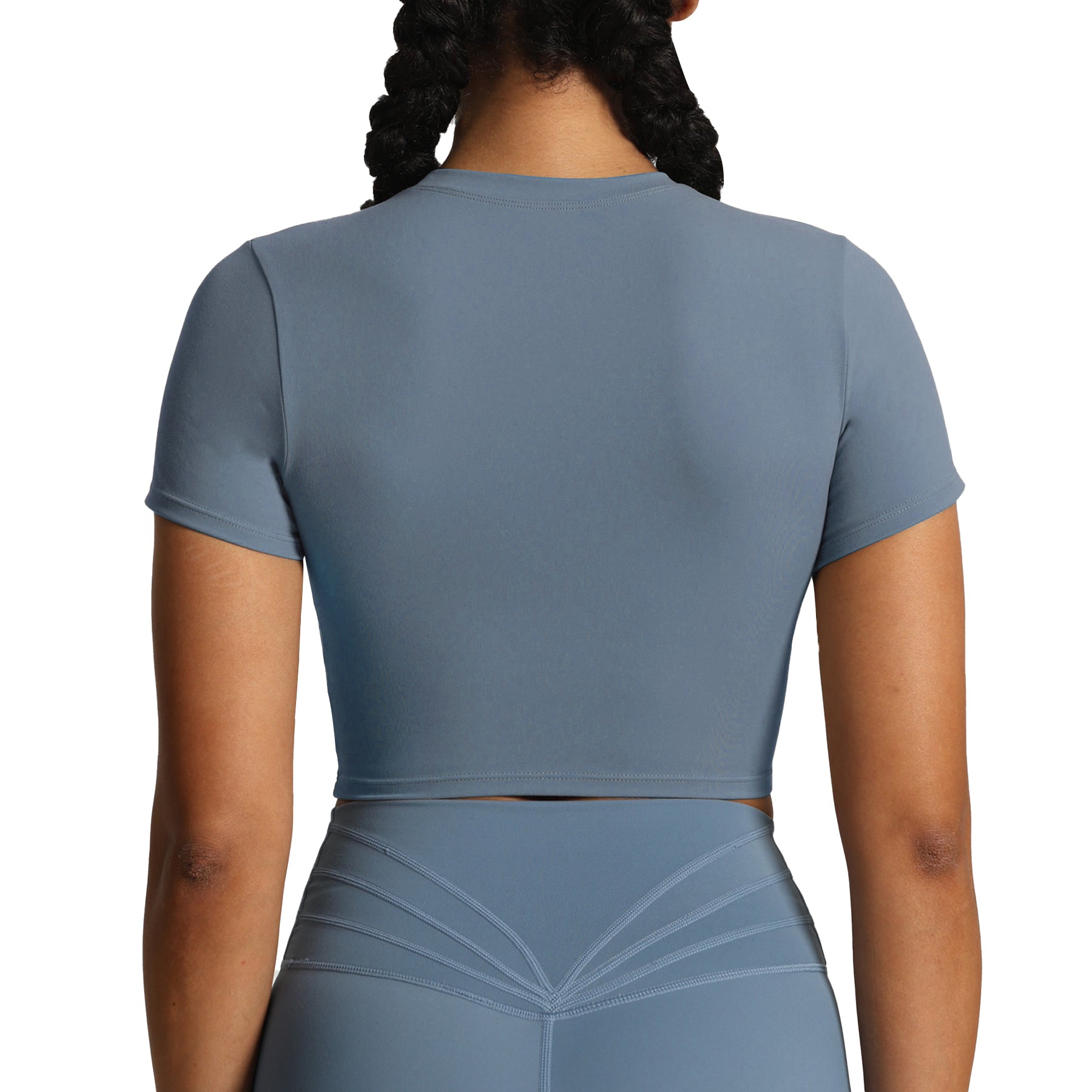 Aoxjox Short Sleeve Classic Cropped T-Shirt