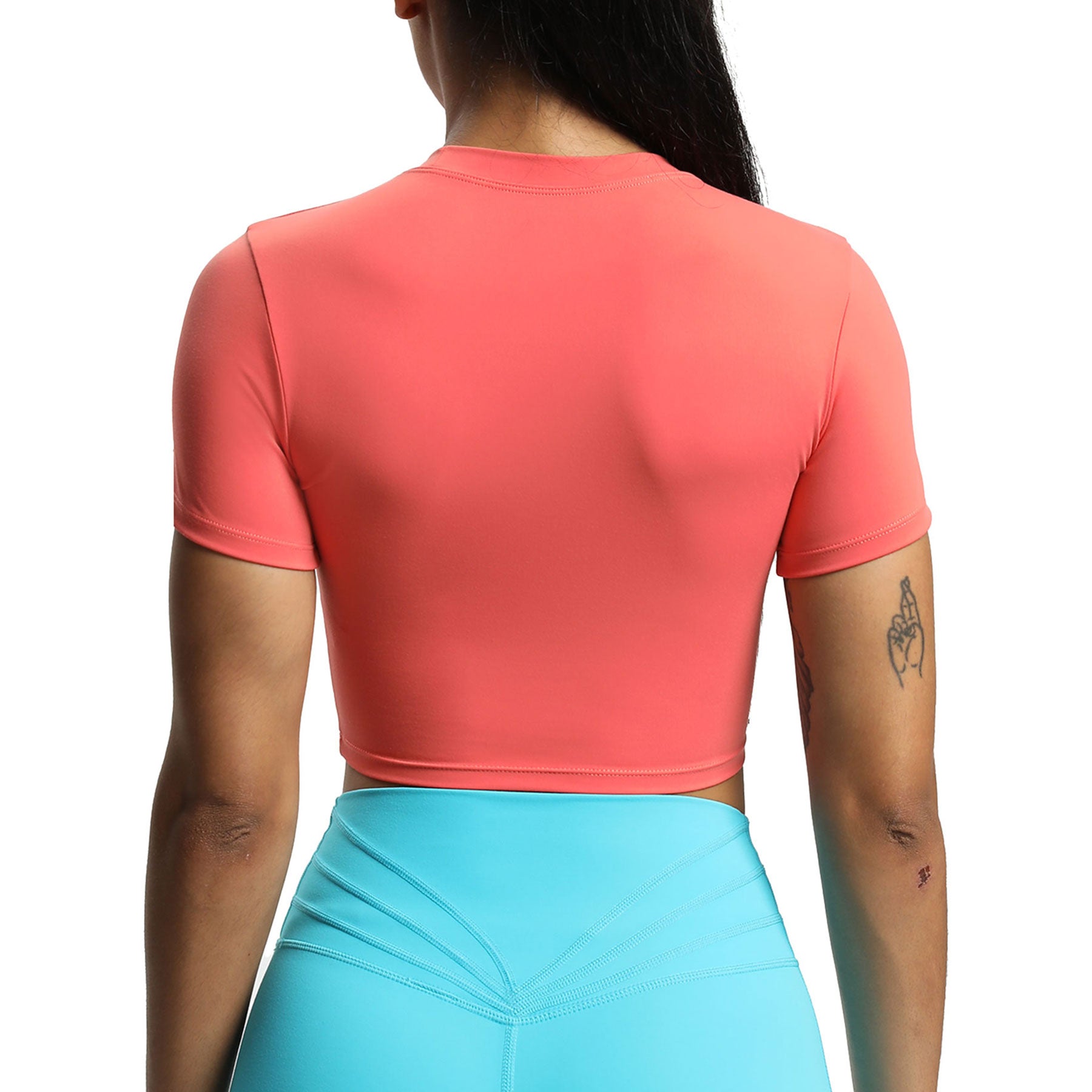 Aoxjox Short Sleeve Classic Cropped T-Shirt