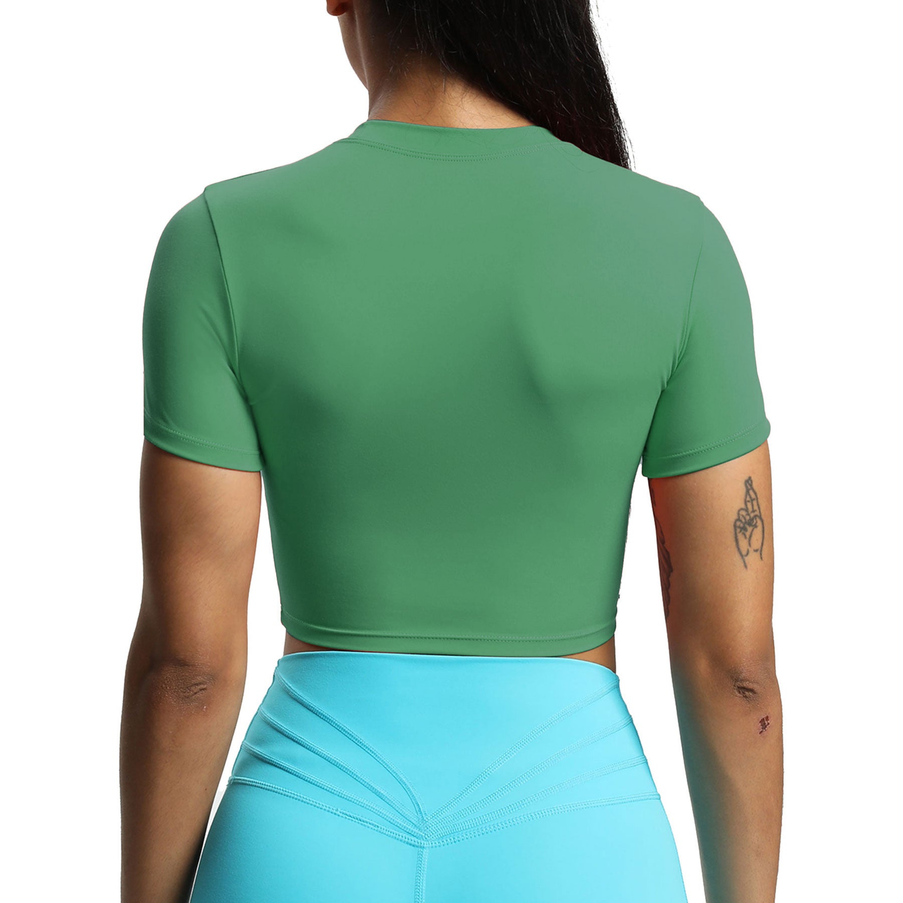 Aoxjox Short Sleeve Classic Cropped T-Shirt
