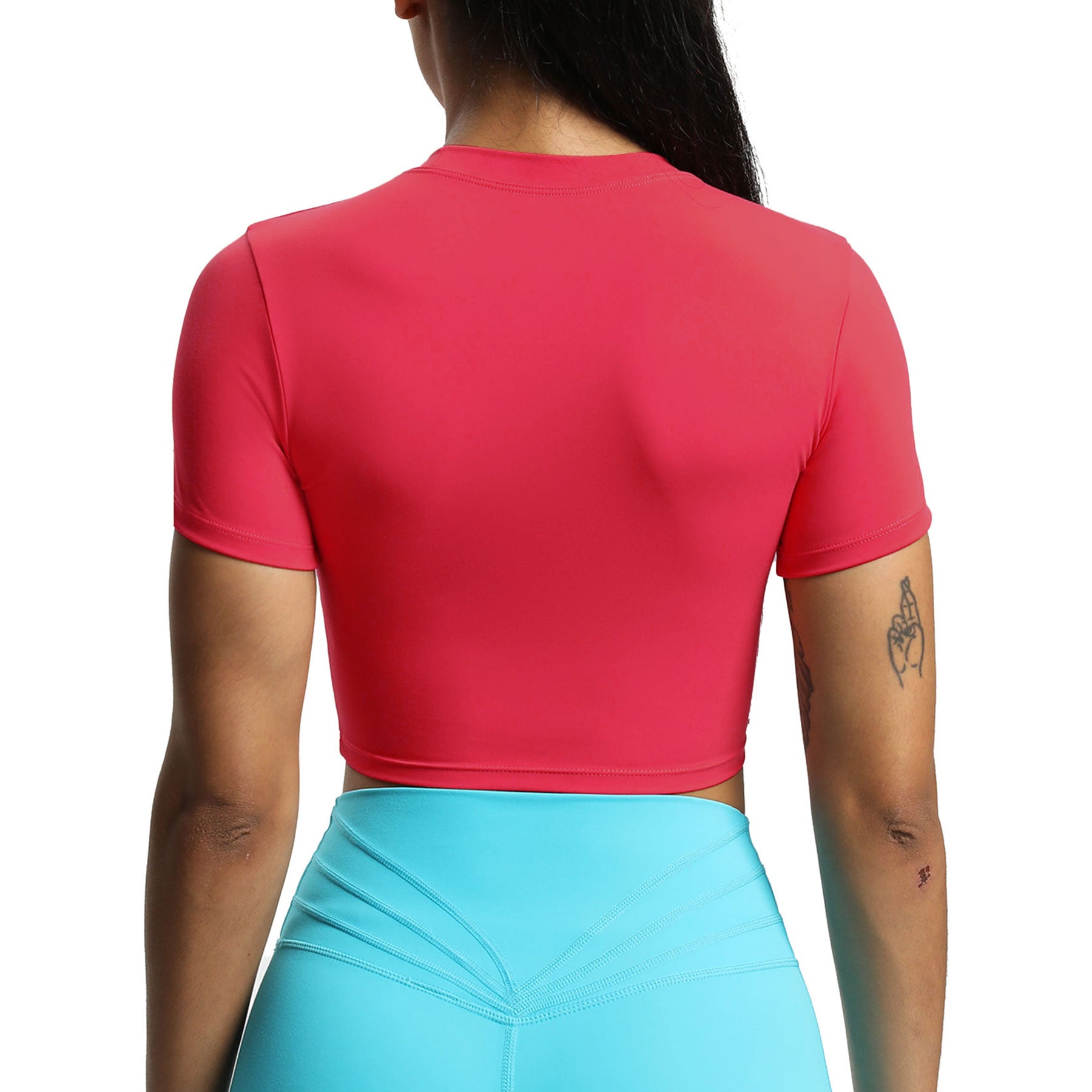 Aoxjox Short Sleeve Classic Cropped T-Shirt