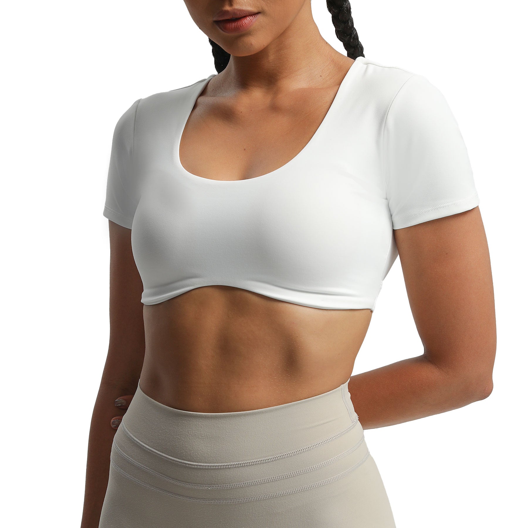 Aoxjox "Define Sculpt" Short-Sleeved Top
