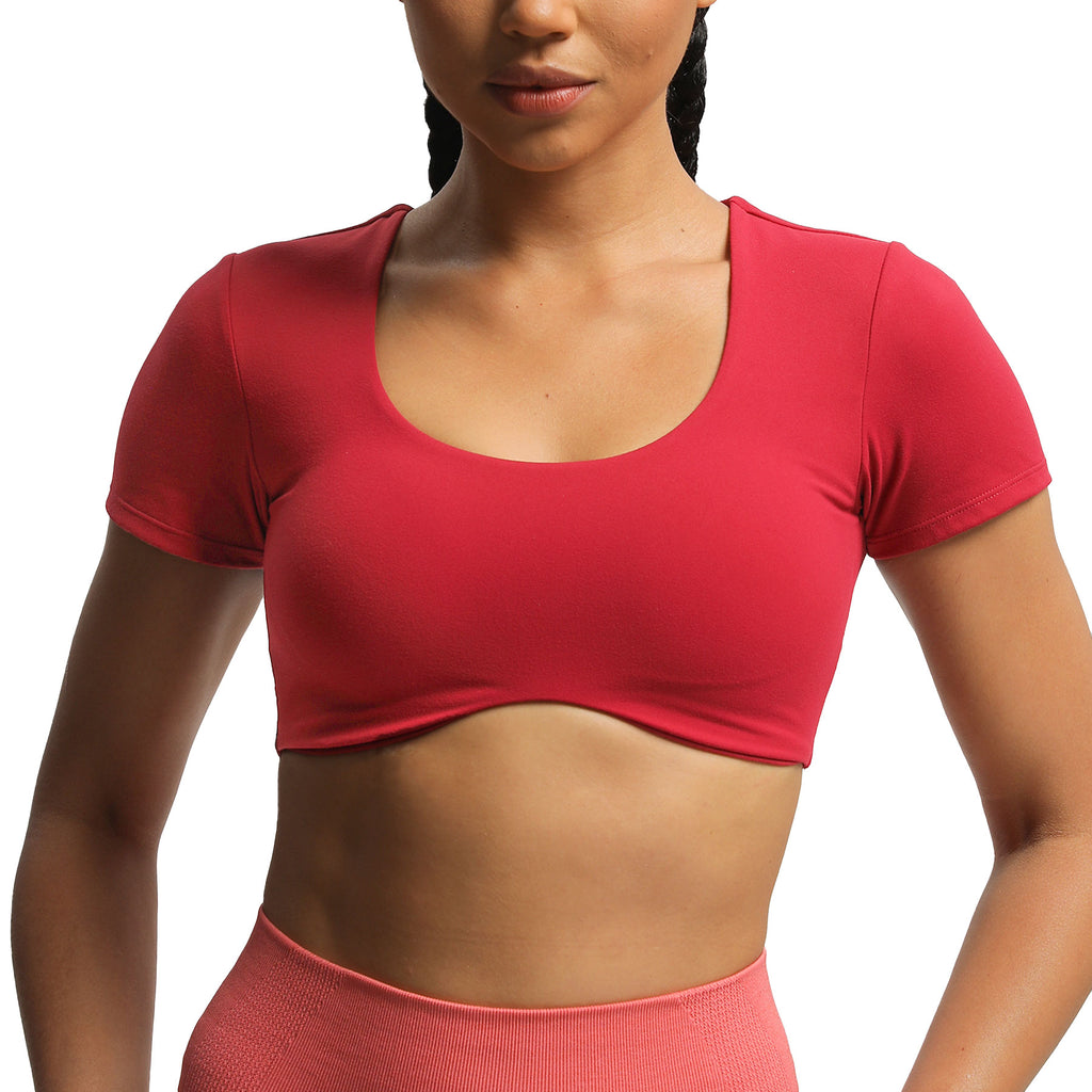 Aoxjox "Define Sculpt" Short-Sleeved Top