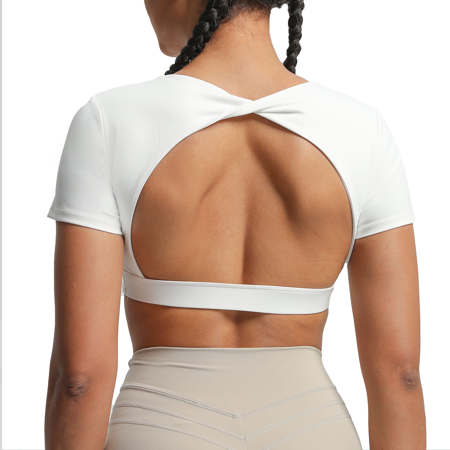 Aoxjox "Define Sculpt" Short-Sleeved Top