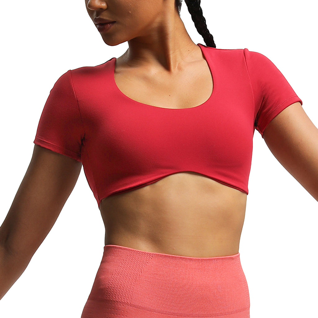 Aoxjox "Define Sculpt" Short-Sleeved Top