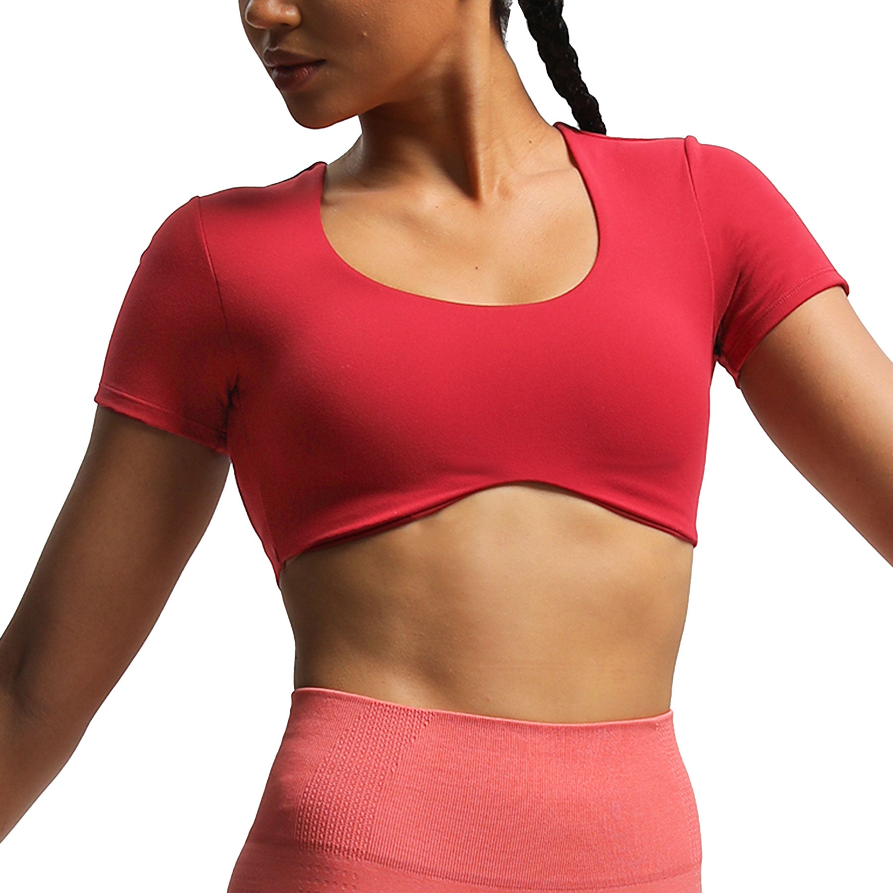Aoxjox "Define Sculpt" Short-Sleeved Top