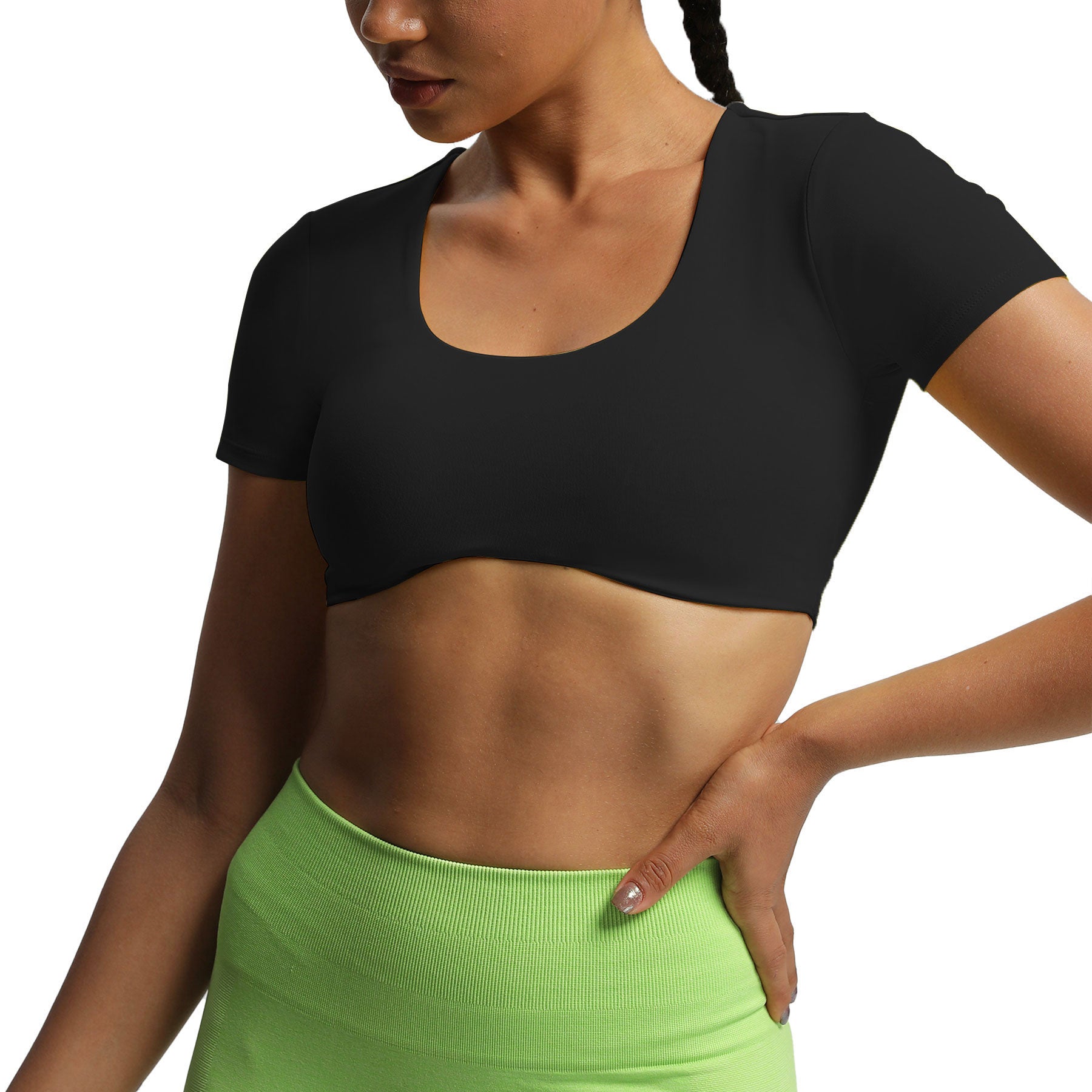 Aoxjox "Define Sculpt" Short-Sleeved Top