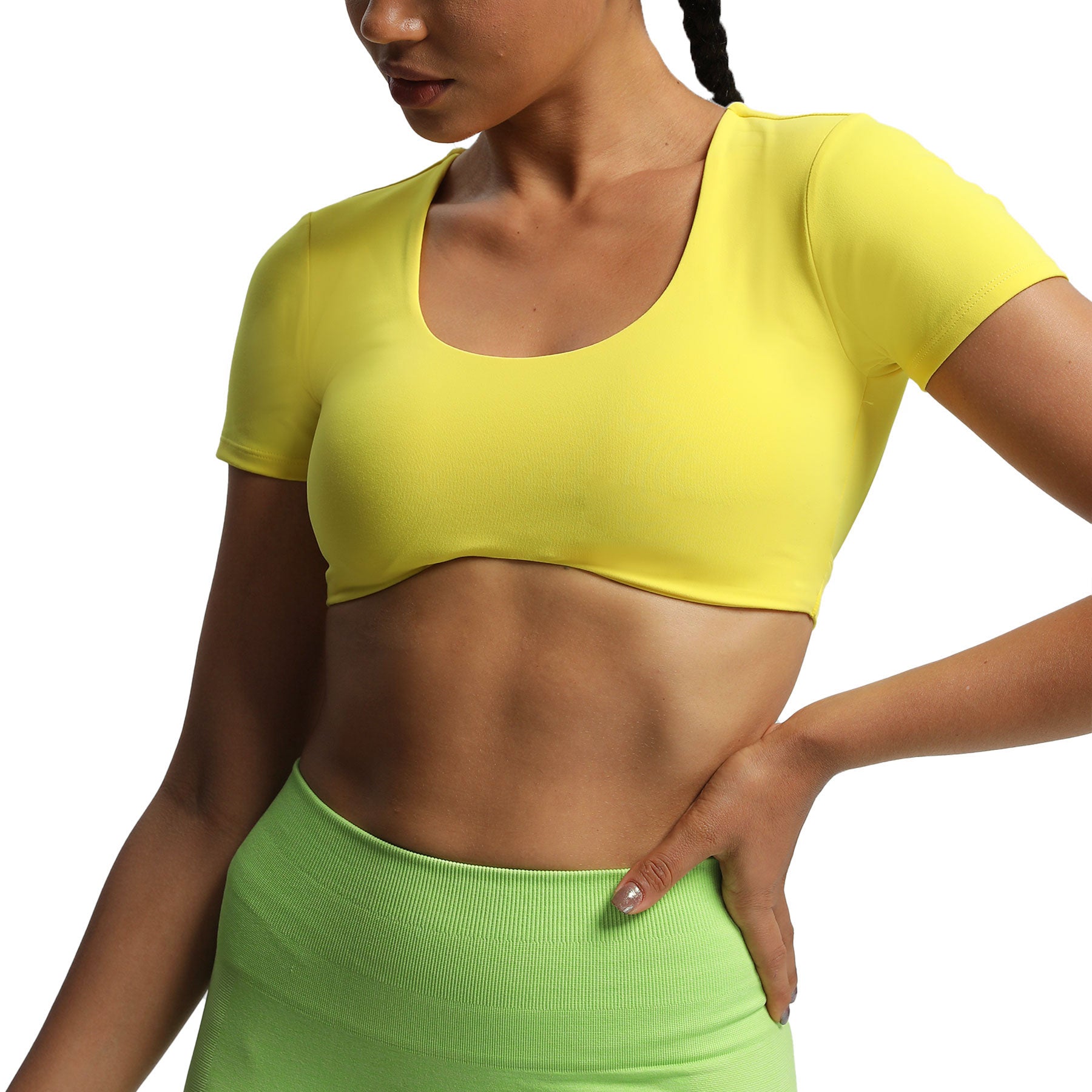 Aoxjox "Define Sculpt" Short-Sleeved Top