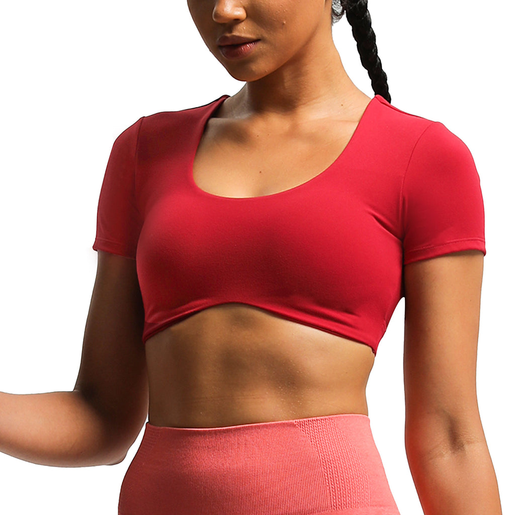 Aoxjox "Define Sculpt" Short-Sleeved Top