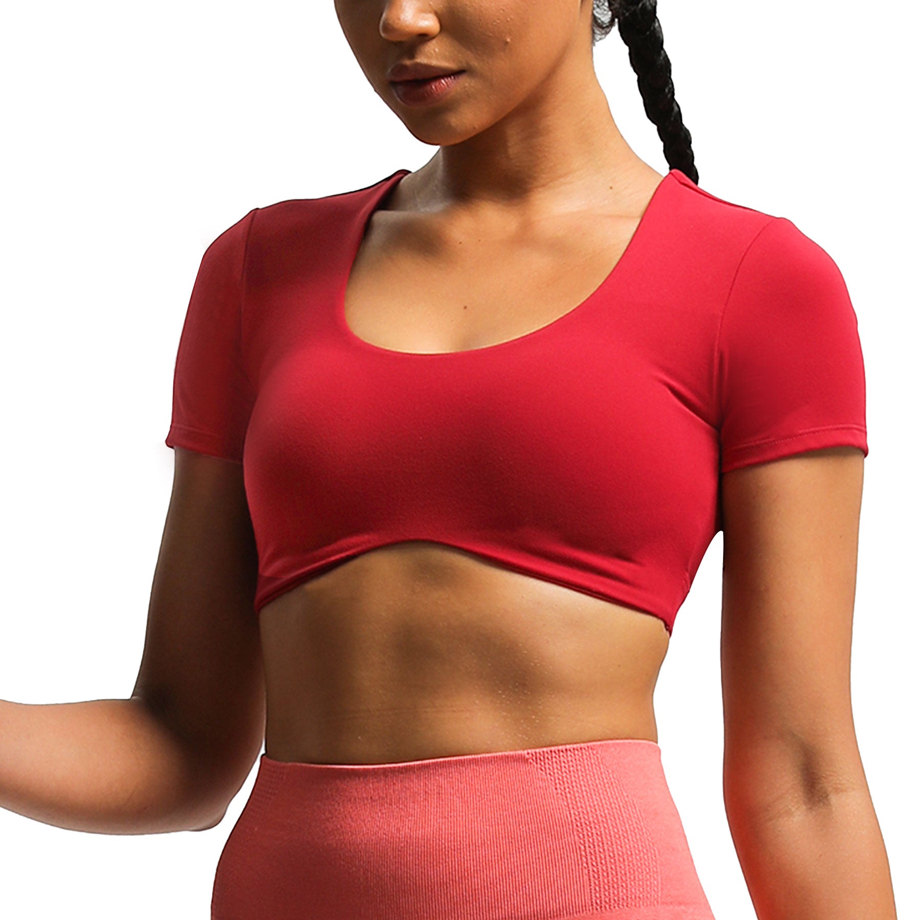 Aoxjox "Define Sculpt" Short-Sleeved Top