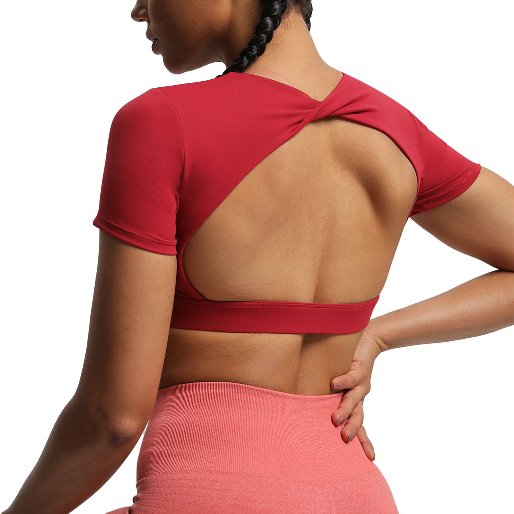 Aoxjox "Define Sculpt" Short-Sleeved Top