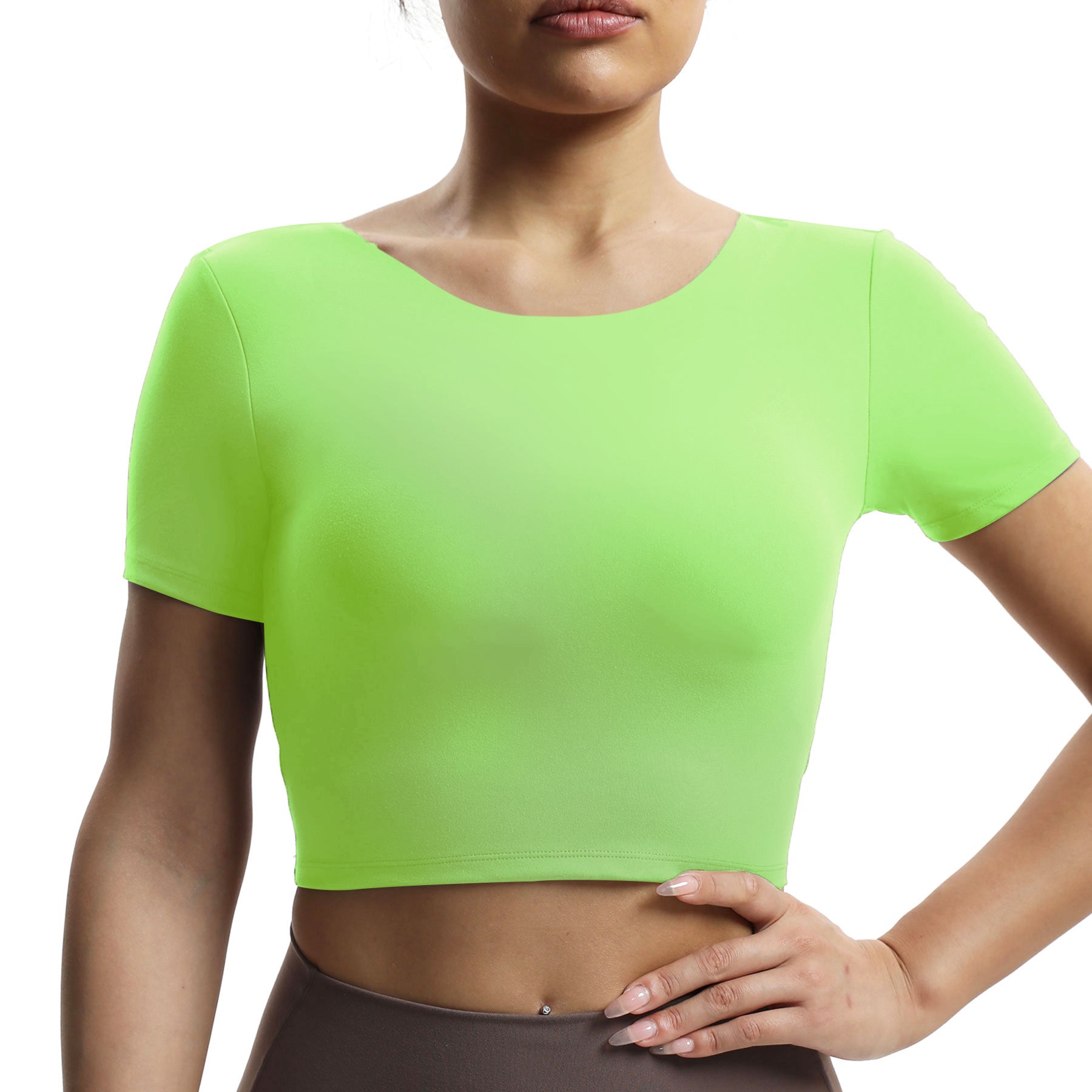 Aoxjox "Emma" Short Sleeve Twist Back Top