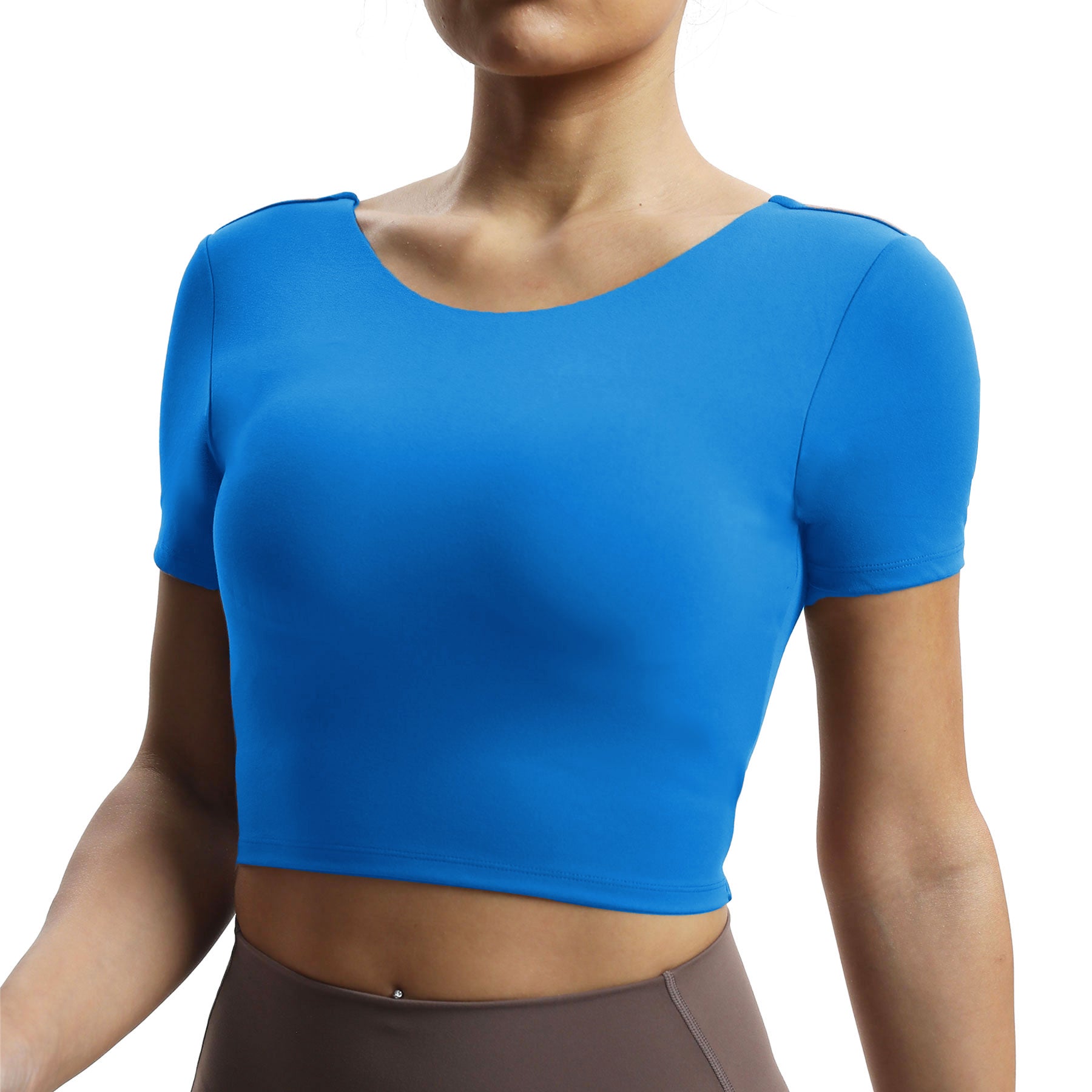 Aoxjox "Emma" Short Sleeve Twist Back Top