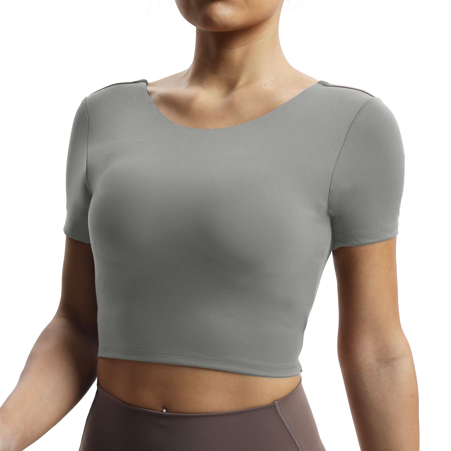 Aoxjox "Emma" Short Sleeve Twist Back Top