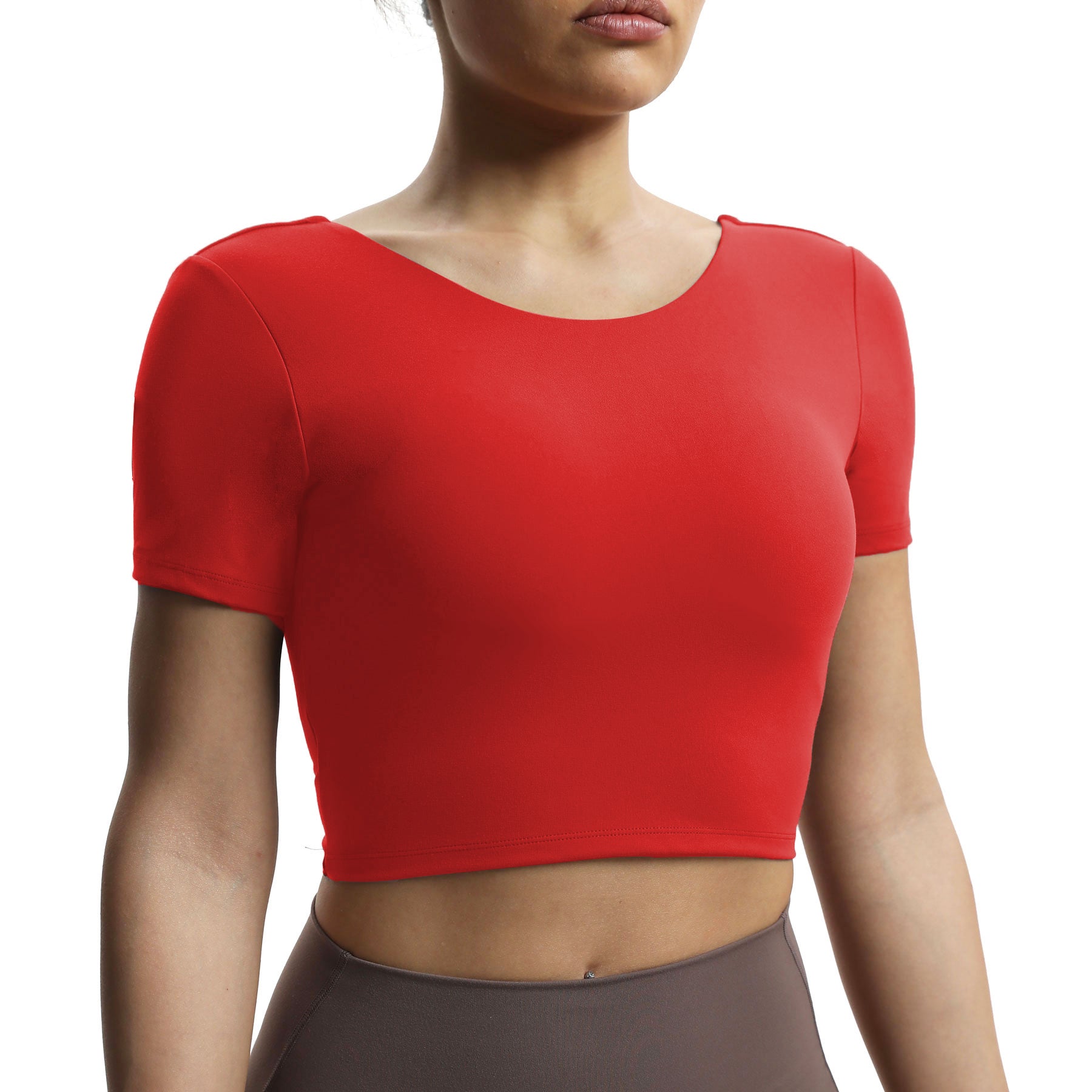 Aoxjox "Emma" Short Sleeve Twist Back Top