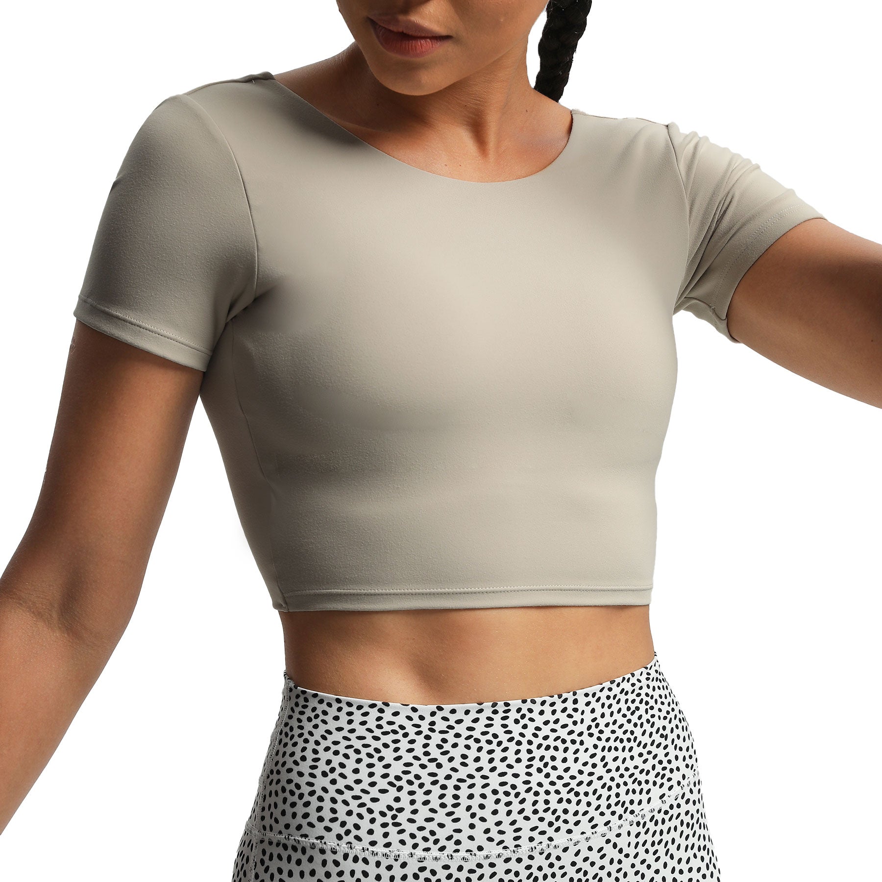 Aoxjox "Emma" Short Sleeve Twist Back Top