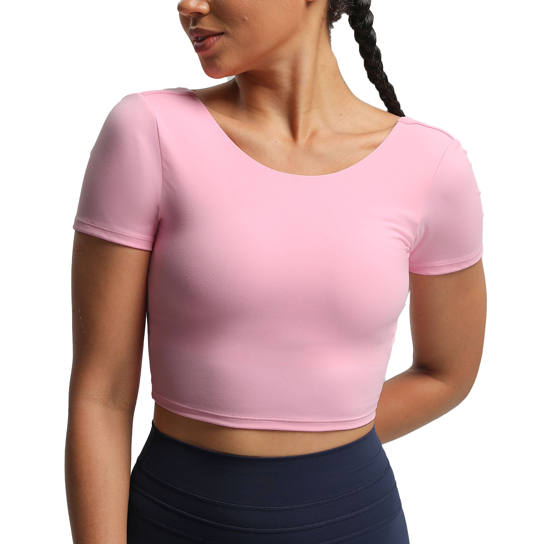 Aoxjox "Emma" Short Sleeve Twist Back Top