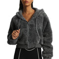 Aoxjox "Teddy" Oversized Hooded Zip Sweater