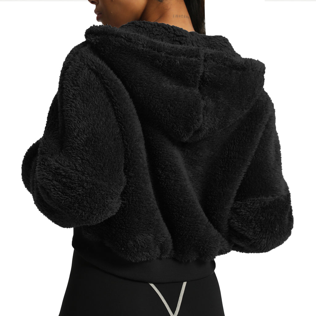 Aoxjox "Teddy" Oversized Hooded Zip Sweater