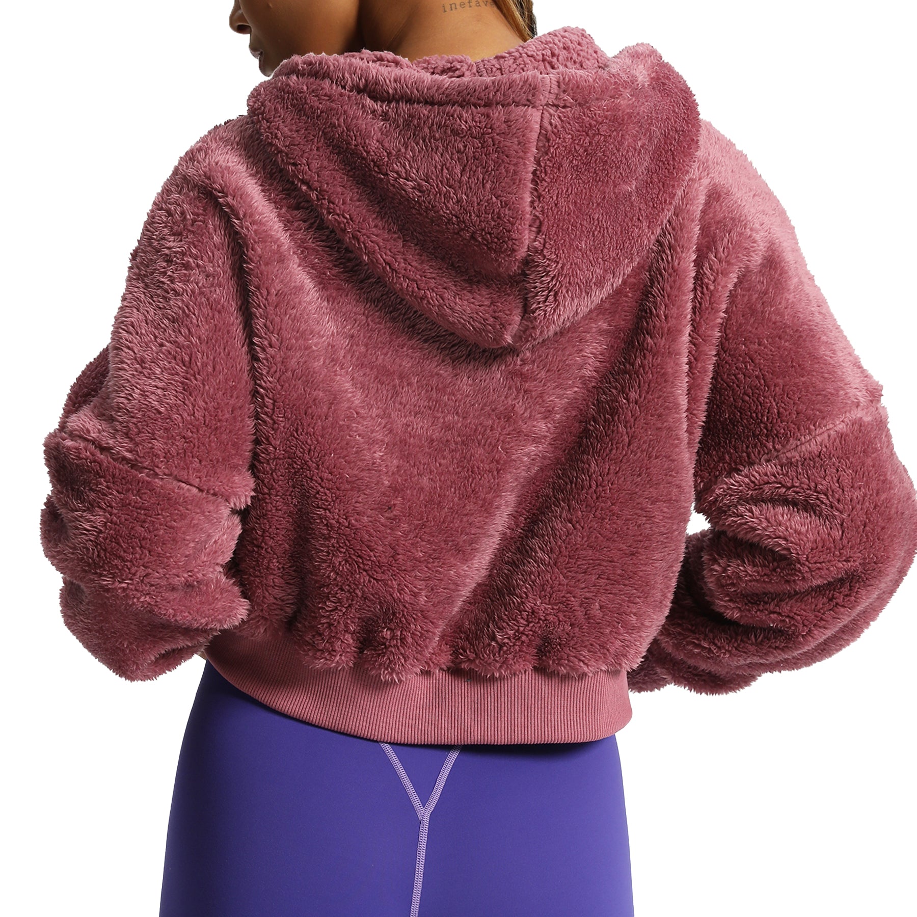 Aoxjox "Teddy" Oversized Hooded Zip Sweater