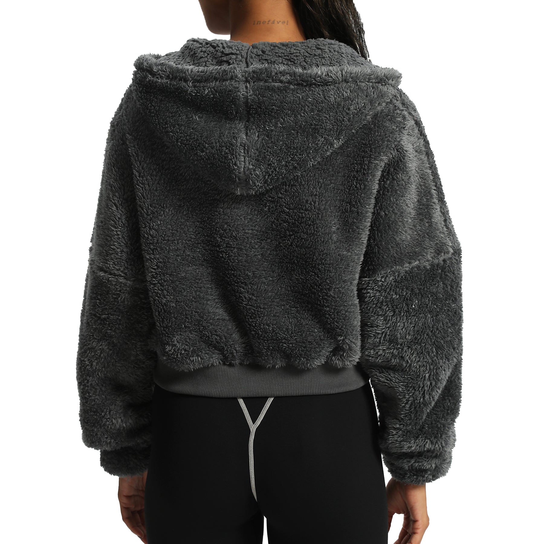 Aoxjox "Teddy" Oversized Hooded Zip Sweater