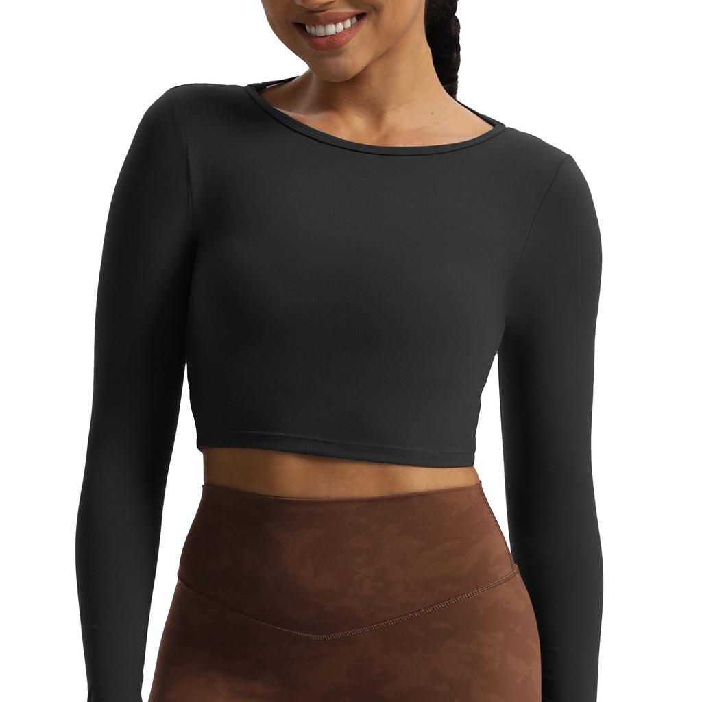 Aoxjox Hollow Long Sleeve Top