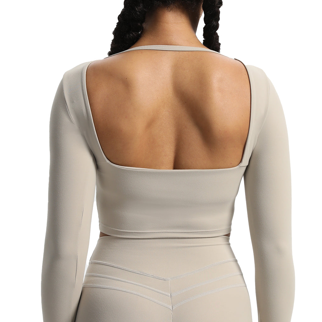 Aoxjox Hollow Long Sleeve Top