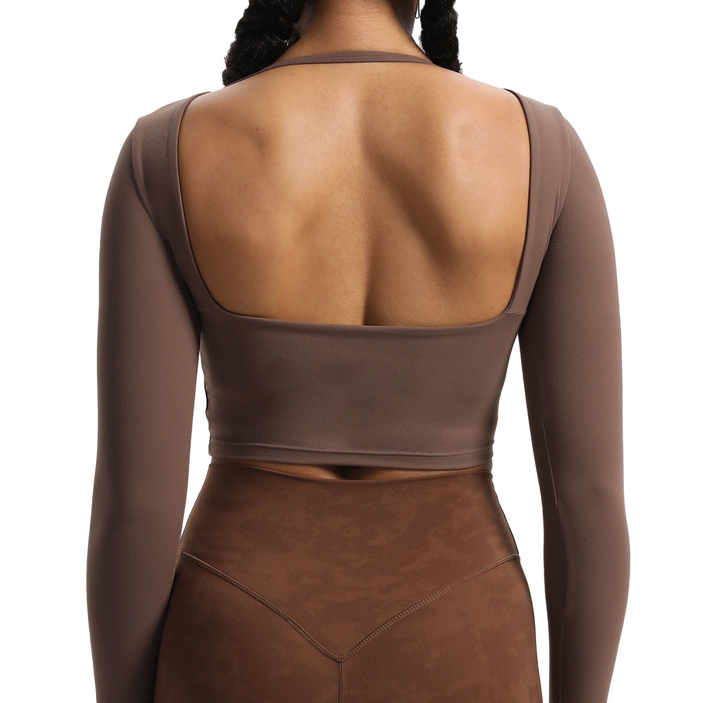 Aoxjox Hollow Long Sleeve Top