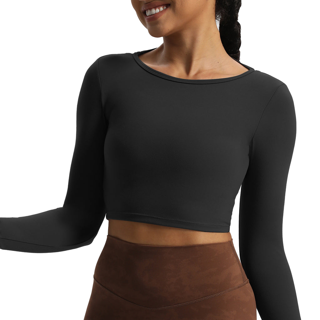 Aoxjox Hollow Long Sleeve Top
