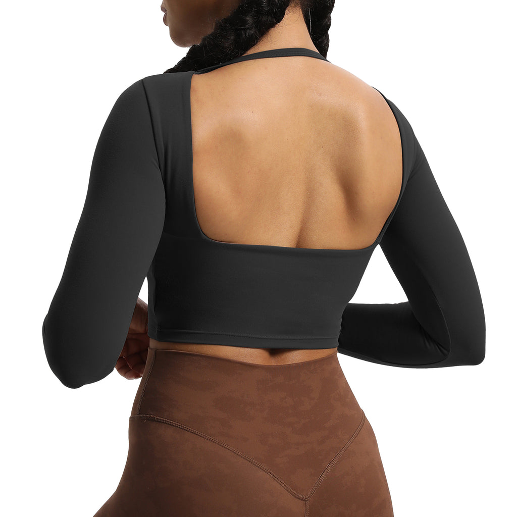 Aoxjox Hollow Long Sleeve Top